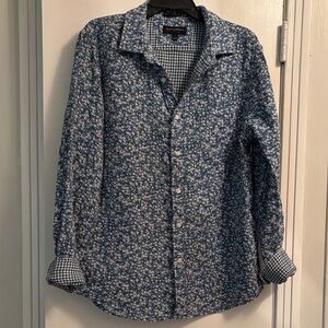 Banana Republic flannel lined Untucked Fit shirt. Sz L